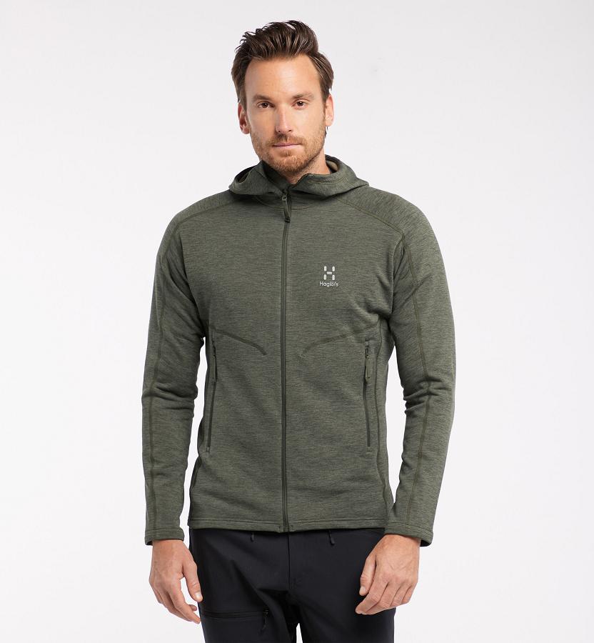Haglöfs Mens Heron Fleece Green New Zealand 36089MUKA